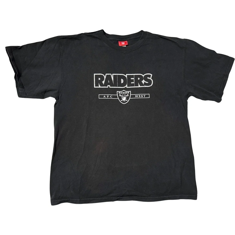 Nike Las Vegas Oakland Raiders T-Shirt XL‎ Black Vintage NFL Officially Licensed